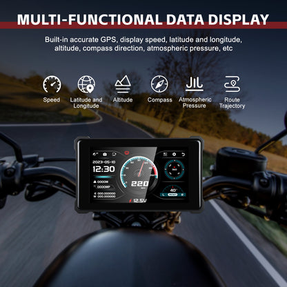 CLIVES F8-B Motorcycle DASH CAM & HUD Gauge