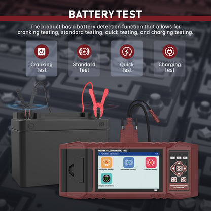 M6 Motorcycle Diagnostic Tool For Harley BMW Supports 70+ Motor Brands, Full System Coverage, Real-time Recording, Printable Reports