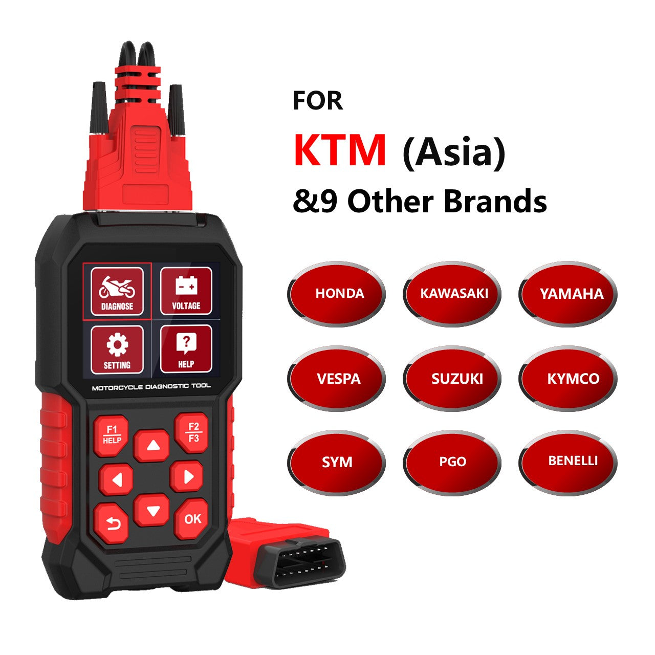 M4 Series  Collection Motorcycle Diagnostic Tool OBD2 Code For Honda, Yamaha, Kawasaki, Suzuki, other 23 brands are available for selection