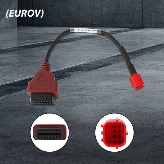 CLIVES M3 OBD2/Euro5 6-Pin Universal Diagnostic Cable - Premium Motorcycle Diagnostic Accessory