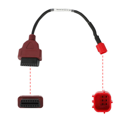 CLIVES M3 OBD2/Euro5 6-Pin Universal Diagnostic Cable - Premium Motorcycle Diagnostic Accessory