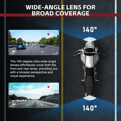 CLIVES F8-B Motorcycle DASH CAM & HUD Gauge